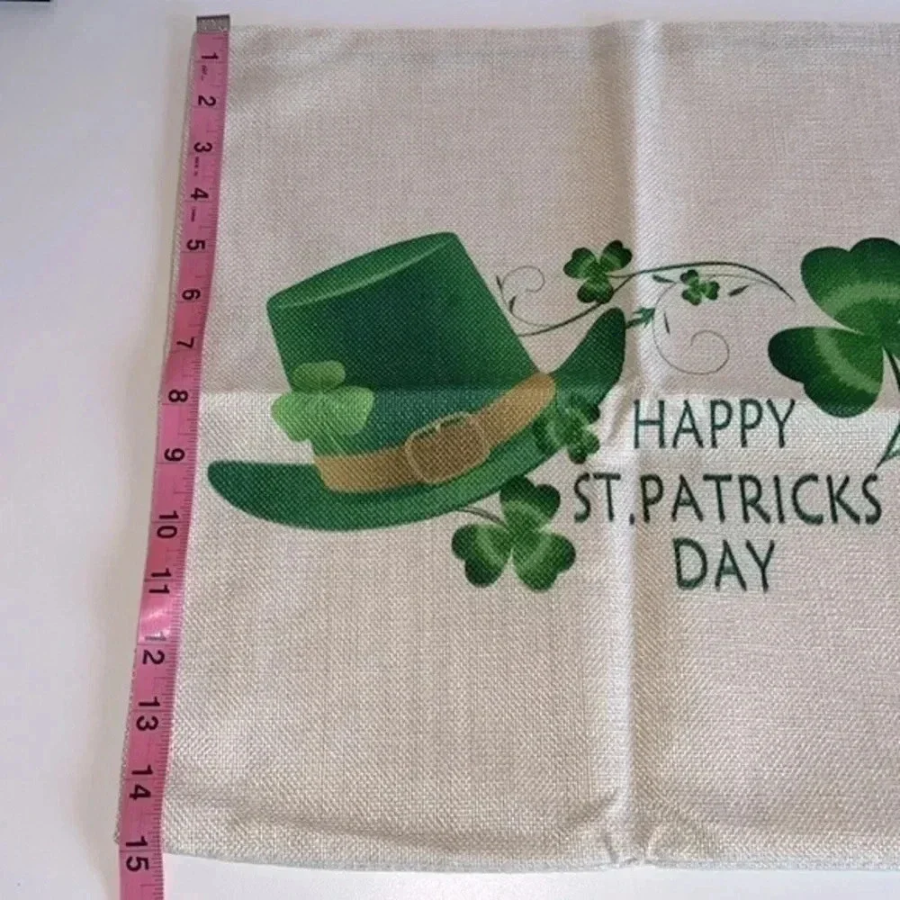 4 New St Paddys Day pillow cases canvas St Patricks Day throw‎ pillow covers